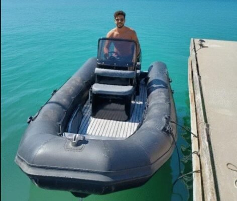 semi rigide valiant vg 570 pvc grey 2006 moteur mercury 100 cv 1